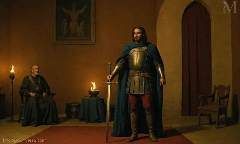 Imagen vintage de Orígenes, Yolcos de Acasto. Un personaje en la ficción histórica española cuyo noble linaje y venganza conducen la trama de Noble, Vengeance y Trono Perdido.