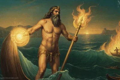 Ilustración clásica de Aeetes (también conocido como Poseidón)