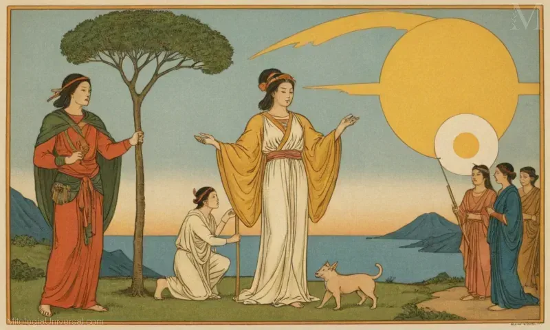 Ilustración de Amaterasu