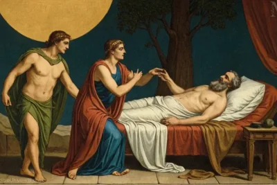 Ilustración vintage de Anchises
