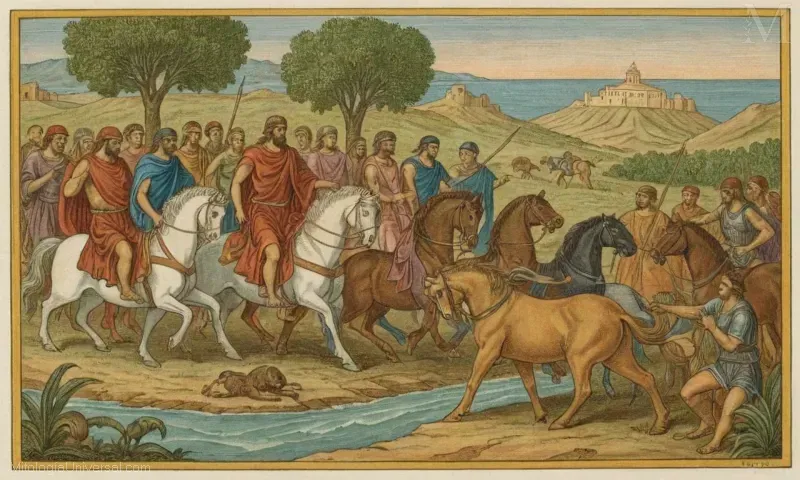 Ilustración de Anteo