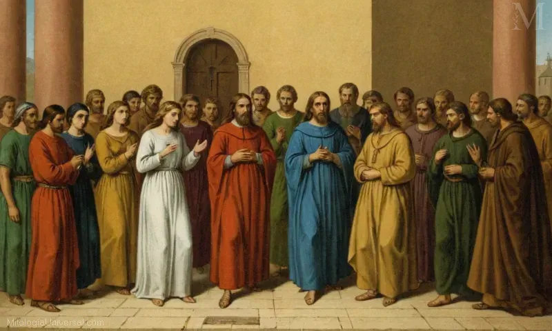 Ilustración vintage de la figura conocida como Anticristo