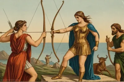 Imagen vintage de Ariana: Historia y Mitos de la Princesa Minoana. Este libro es sobre la leyenda de la princesa Minoan Ariadne.