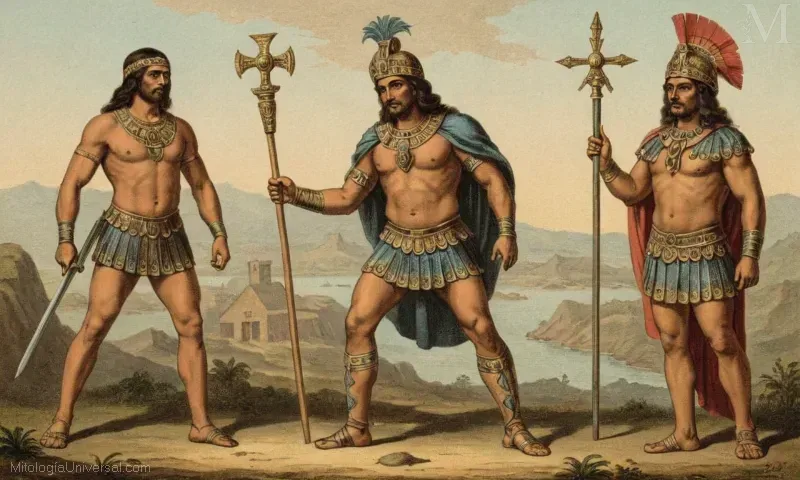 Ilustración vintage de Orígenes, la deidad azteca adorada durante la época precolombina, junto con sus tributos. Esto representa a Orígenes y Atributos de Atl tlachinolli de Atl tlachinolli: Dios Azteca de la Guerra y Honor como una breve descripción de una obra de arte o representación de la mitología azteca con Orígenes siendo la deidad de la guerra y el honor, mostrando varios símbolos y tributos asociados con él.