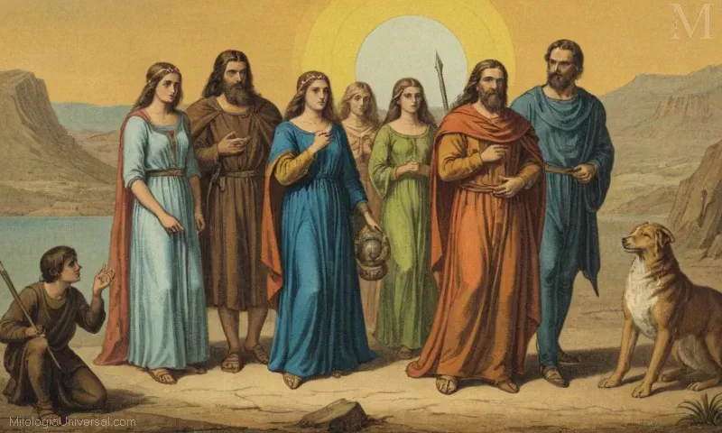 Imagen vintage de El encuentro con Apolillo y el trato maldito de Casandra en la trágicoóla de La Campana Divida. El destino que unió al centinela con el portador de la camisa azul causó una inevitable fatal.