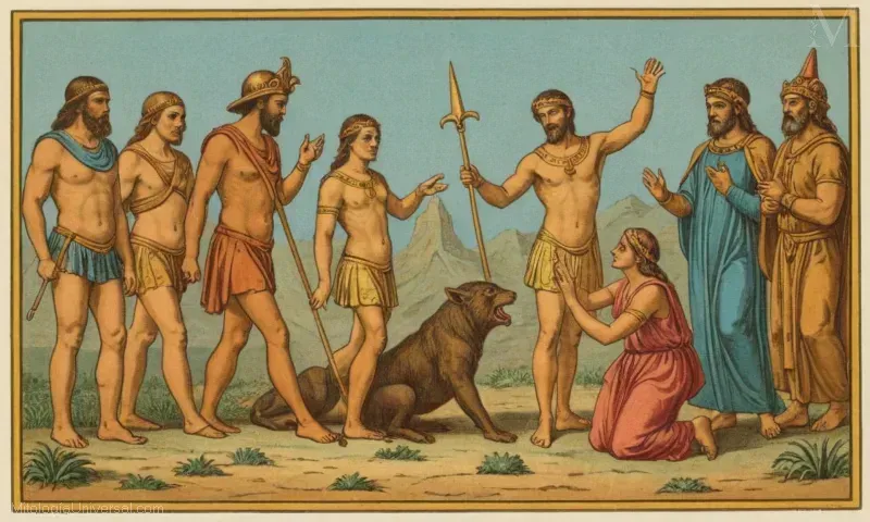 Un mito antiguo encuentra colores vibrantes y expresión artística de la artista española Cerda en esta impactante obra. Encuentro con Teseo evoca la mitología griega pero se siente a la vez arraigada en la cultura contemporánea, mezclando el pasado y el presente en una sinfonía visual convincente.