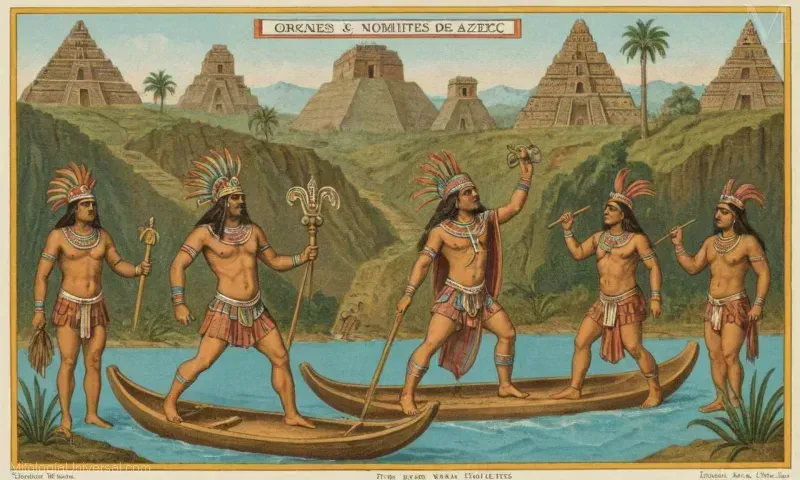 Ilustración vintage de Chalchiuhtlicué, la diosa azteca asociada con agua y vida.