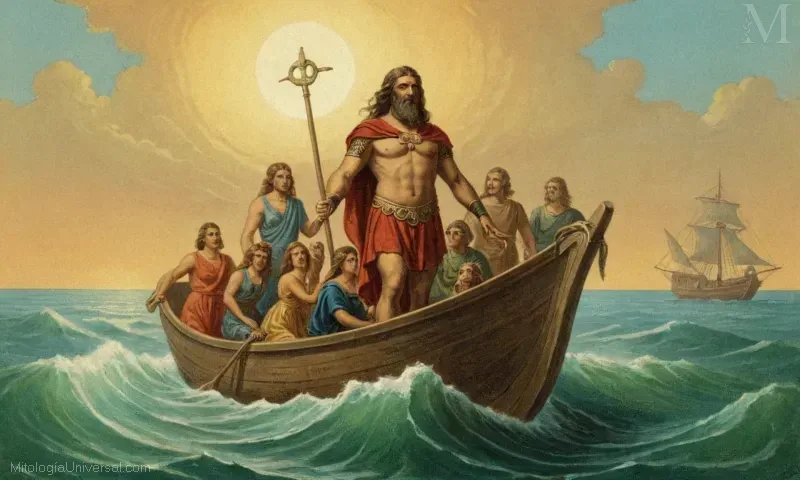 Ilustración que representa Cíclope como parte de estudios de mitología