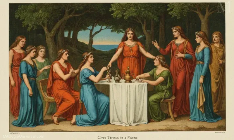 Retrato ilustrado Vintage de la famosa figura de la mitología griega y nórdica que simboliza la protección