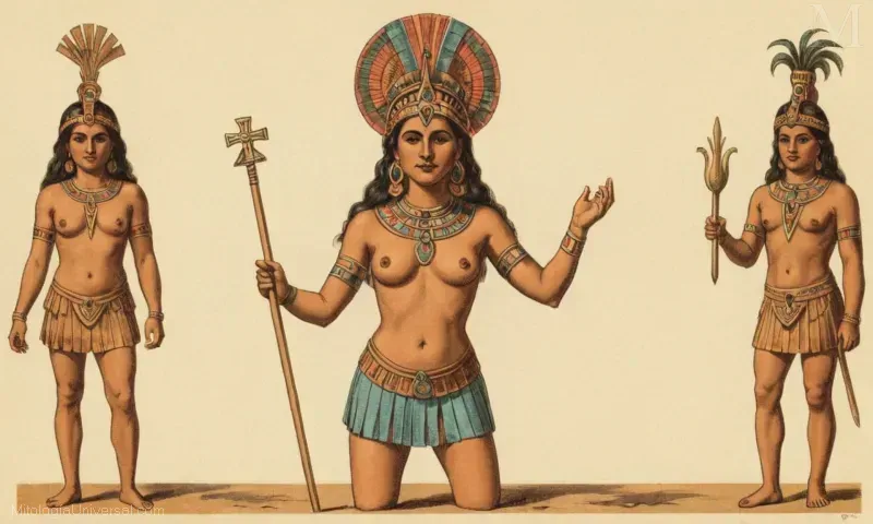 Ilustración de Coatlicue