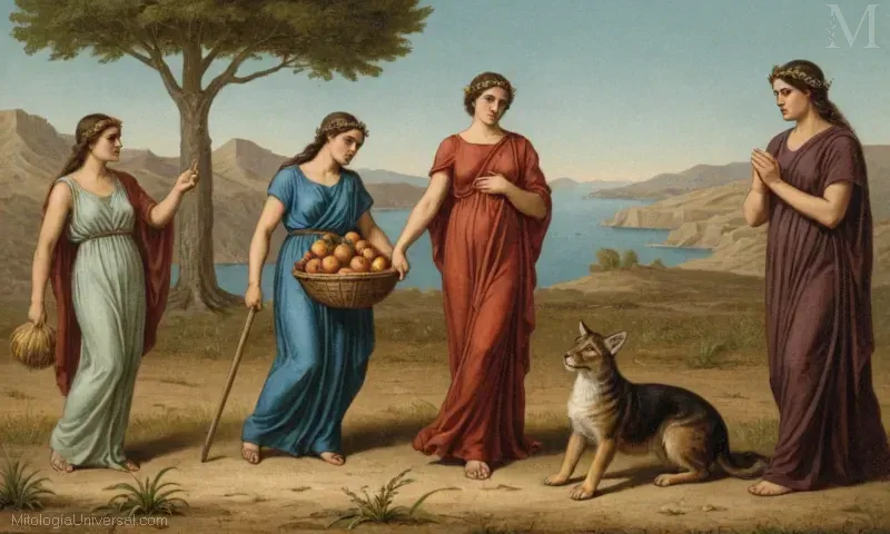Ilustración de la antigua figura mitológica griega Deméter y sus roles como diosa de la cosecha, fertilidad y destrucción. Deméters trágico historia gira alrededor de su oferta para encontrar a su hija Persefone después de que fue tomada por Hades. Esto ilustra una línea de tiempo de Orígenes contexto histórico para Deméter en relación con la mitología griega.