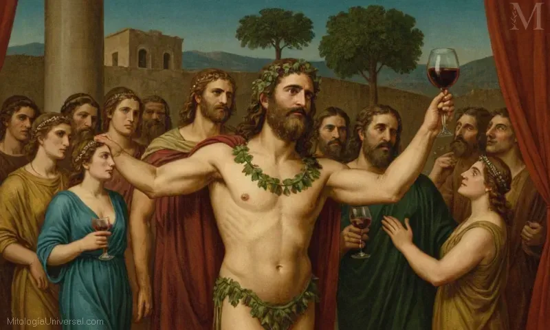 Pintura vintage de Dionysus