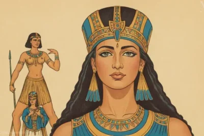 Ilustración de Diosa Maat