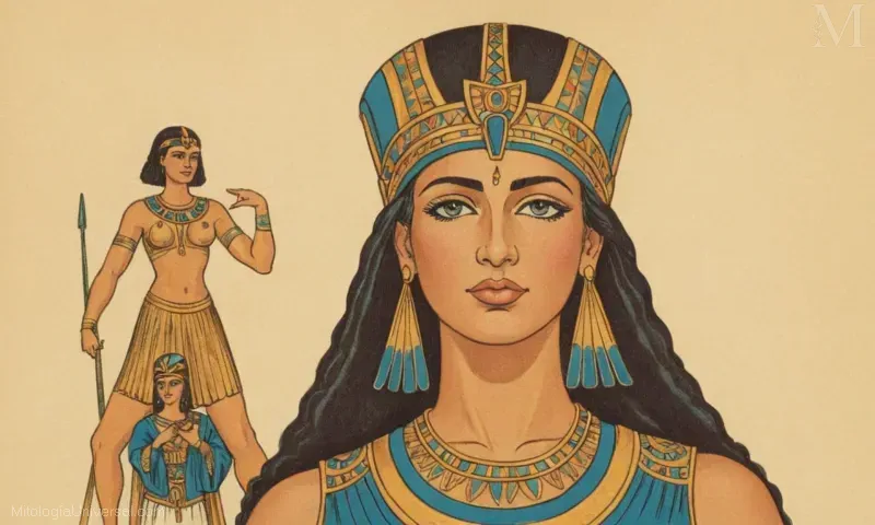 Ilustración de Diosa Maat