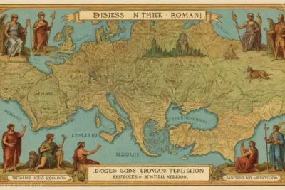 Ilustración vintage de Dioses Romanos