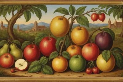 Ilustración vintage de Fruto Proibido
