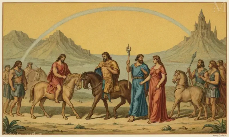 Retrato vintage de Hércules mostrando sus Doce Trabajos y su significado en la mitología griega.