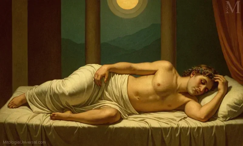 Ilustración vintage de Hypnos