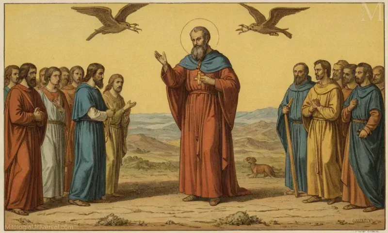 Dibujo Vintage de Ífcillos relacionados con Orígenes (Espiritualidad Ignaciana)
