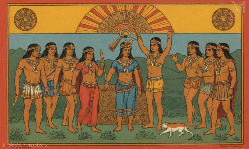 Cubierta ilustrada Vintage con Libros de Historia y Etnografía de Ixcamilco: Dios Azteca de Obisidiana y Justicia. La historia de la creación azteca cuenta con la deidad Textozoma, que dio a luz a la diosa del sol Obisidania. En este trabajo, es Textixtla o Textozoma quien es responsable de la justicia dentro del imperio azteca.