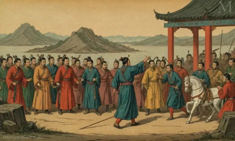 Vintage ilustra la leyenda china de Jingwei y su búsqueda de venganza.