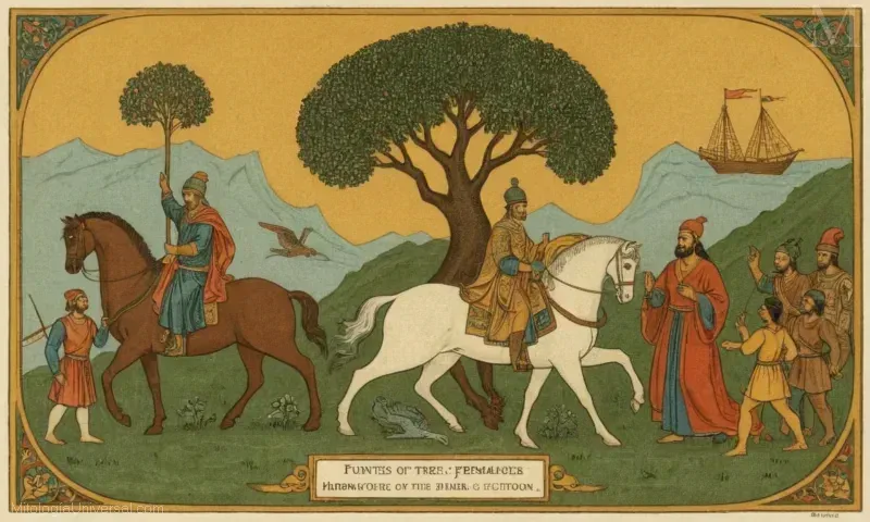 Cubierta de libro vintage con Orígenes y Fuentes Literarias de Jingwei, una historia legendaria de perseverancia y venganza.