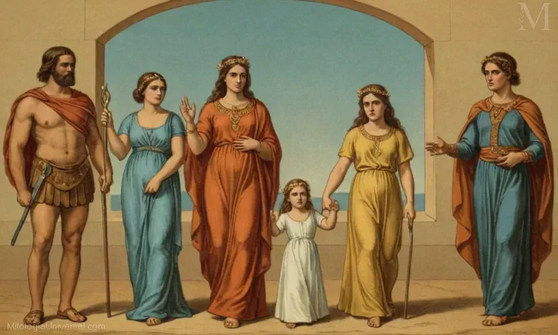 Ilustración que representa la deidad de Juno, la diosa asociada con el matrimonio y la protección. En el folclore nativo americano, es conocida como la señora o la dama en azul, simbolizando la protección del poder femenino.