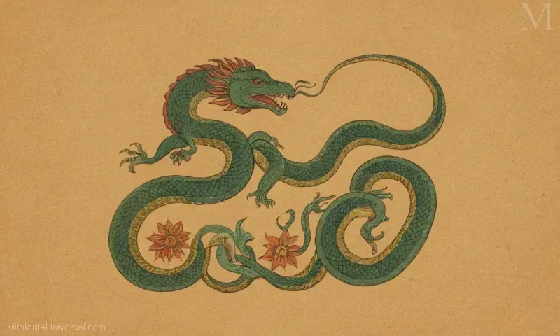 Ilustración de Kukulkan