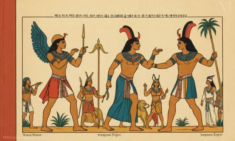 Historia y leyendas de Longmen: Administración y Sociedad de Monumentos de Longmen - ilustración vintage de la administración y sociedad asociada a los talladores de Longmen Rock en China, destacando su significado histórico y mítico.