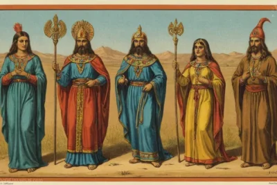 Ilustración vintage de Los Tres Puros
