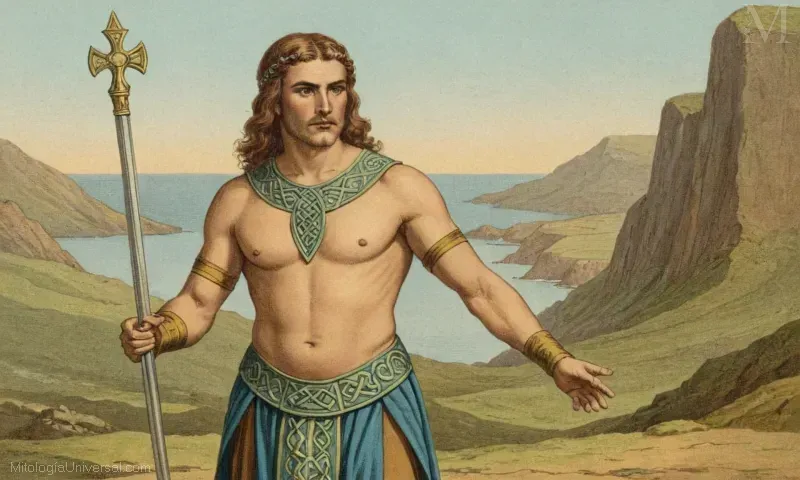 Ilustración vintage de Lugh