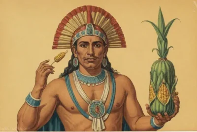 Ilustración vintage de Macuilcuerzpalin