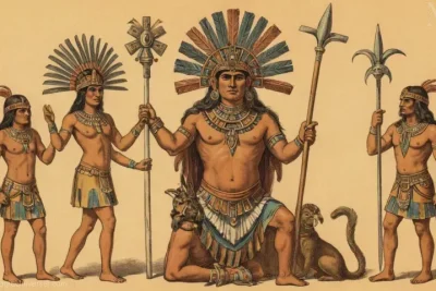 Ilustración de la deidad azteca Macuiltochtli