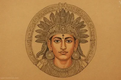 Ilustración de la antigua deidad Mixcoatl llamada por el emperador azteca