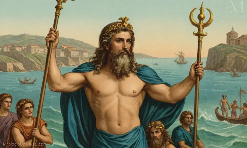 Ilustración de Neptuno