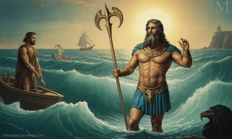 Ilustración de Poseidón