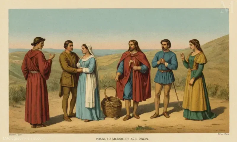 Ilustración vintage de Pretas
