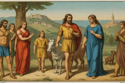 Ilustración vintage de Prometeo