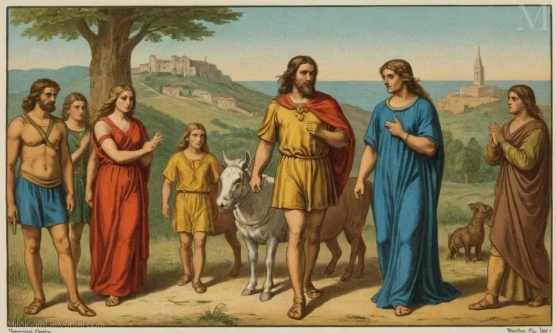 Ilustración vintage de Prometeo