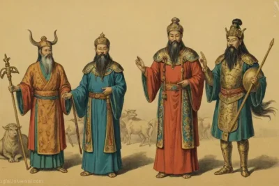 Ilustración mostrando Sanxings