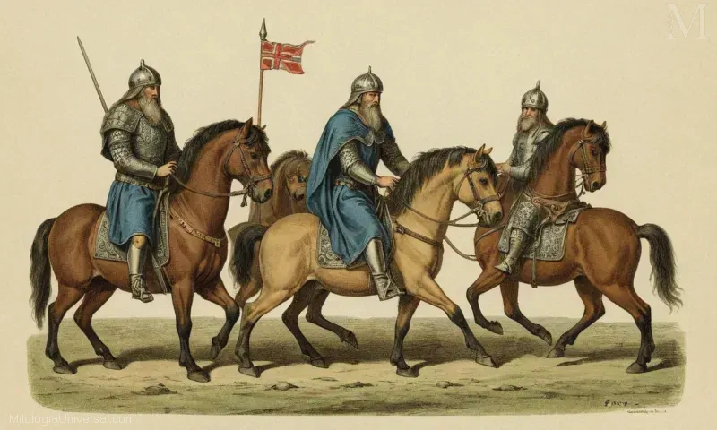 Ilustración de Sleipnir