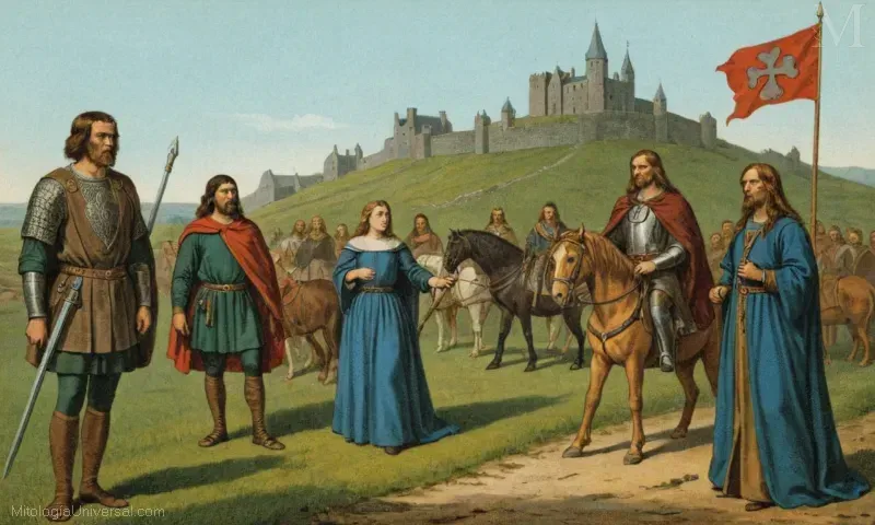 Cubierta ilustrada Vintage con Origen y la transmisión de Tain Bó Cúailnge (El Cheimlin Chronicle) - una épica irlandesa. Este libro explora los orígenes mitológicos y posterior difusión de la historia legendaria de Irlanda.