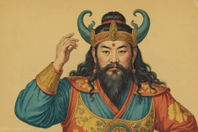 Ilustración vintage de Taotie