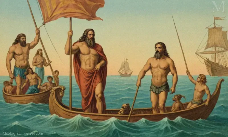 Ilustración de mitos famosos donde Pasiphaë traiciona al Rey Minotauro y sus respectivos cuentos de la mitología griega y la Edad de Bronce.