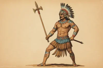 Ilustración representando Tzilacatzin