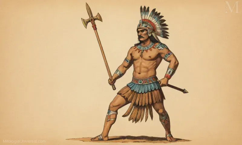 Ilustración representando Tzilacatzin