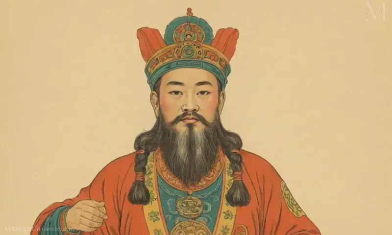 Ilustración de Zao Jun o Dios del Hogar (Dios) y/o La Esperanza (Prosperidad)